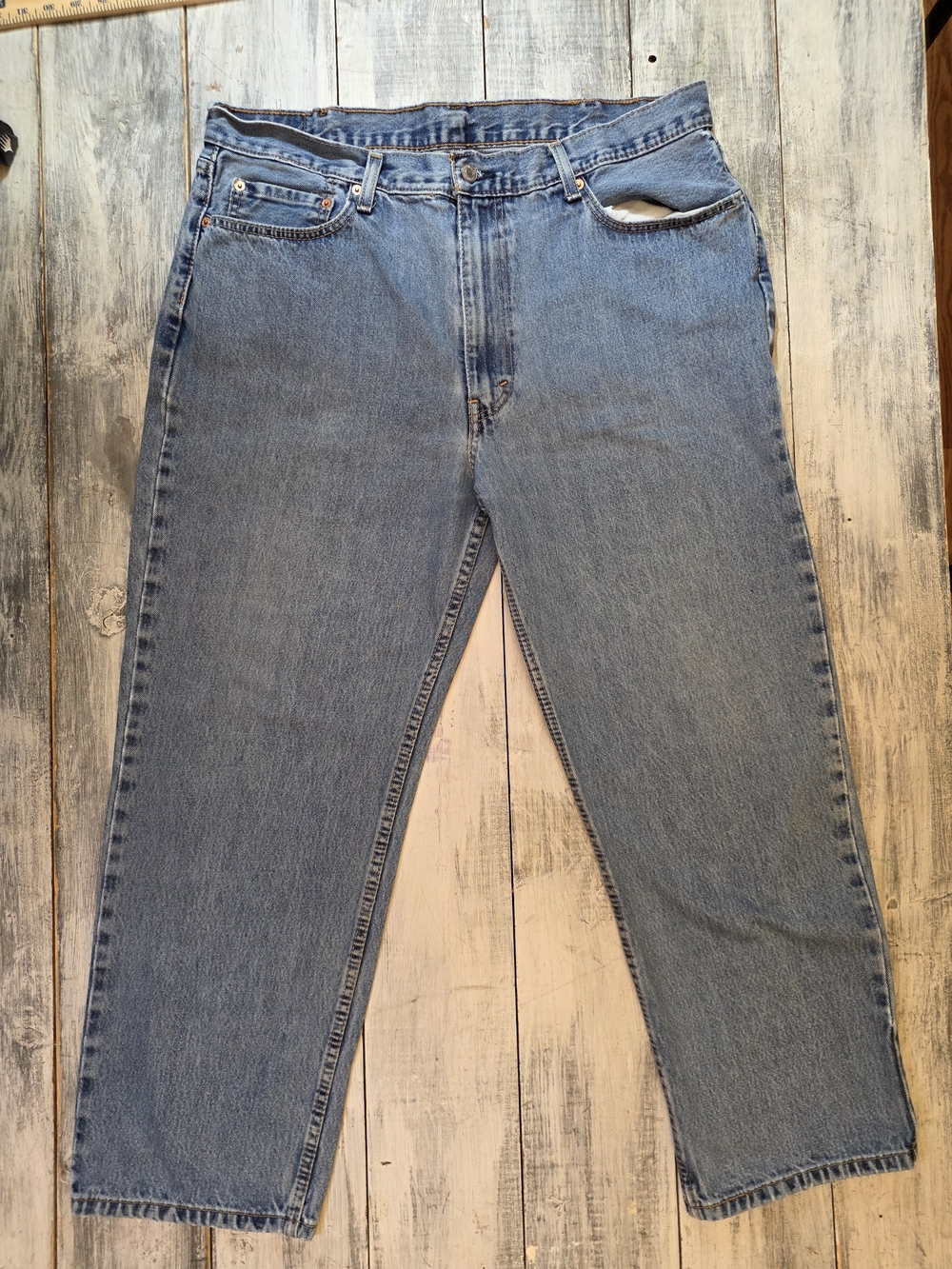 Levi's 550 Men's Medium Blue Relaxed Fit Straight Leg Jeans sz 40x30